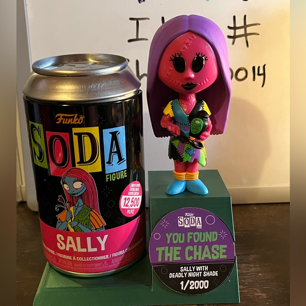 Funko Soda CHASE Blacklight Sally Figure nightshade nightmare before Christmas